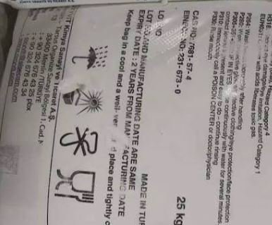 صوديوم ميتا باي سلفيت تركي