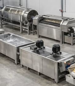 خطوط إنتاج البطاطس نصف المقلية